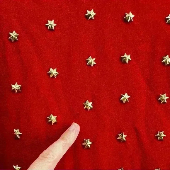 Bugardi red sheath dress with star embellishments size 10 - Picture 11 of 15